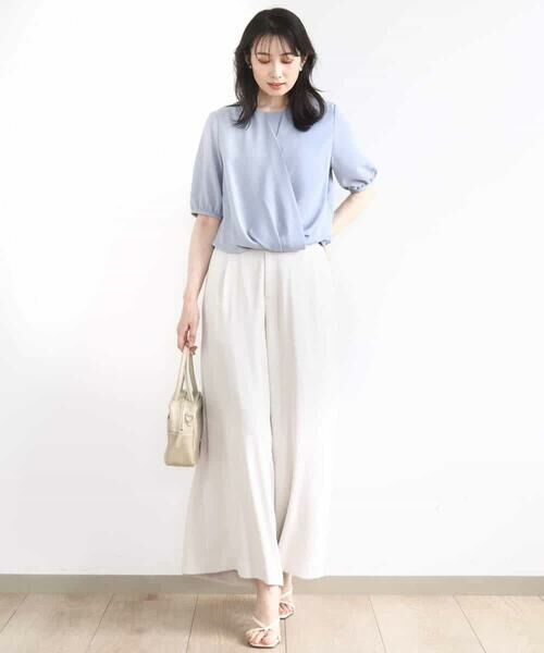 OFUON / オフオン シャツ・ブラウス | カシュクールデザインブラウス/接触冷感/速乾/洗える/WEB限定サイズあり | 詳細12