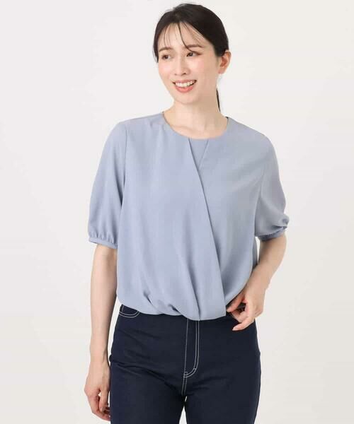 OFUON / オフオン シャツ・ブラウス | カシュクールデザインブラウス/接触冷感/速乾/洗える/WEB限定サイズあり | 詳細13