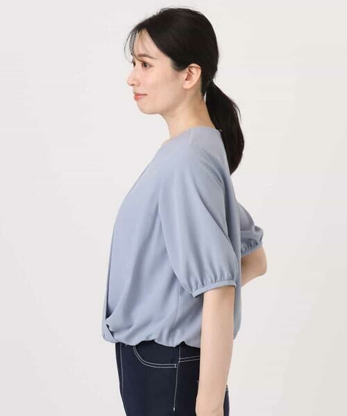 OFUON / オフオン シャツ・ブラウス | カシュクールデザインブラウス/接触冷感/速乾/洗える/WEB限定サイズあり | 詳細14