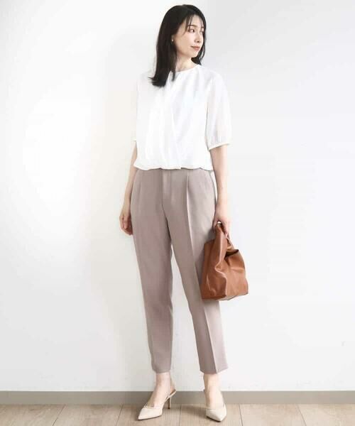 OFUON / オフオン シャツ・ブラウス | カシュクールデザインブラウス/接触冷感/速乾/洗える/WEB限定サイズあり | 詳細3