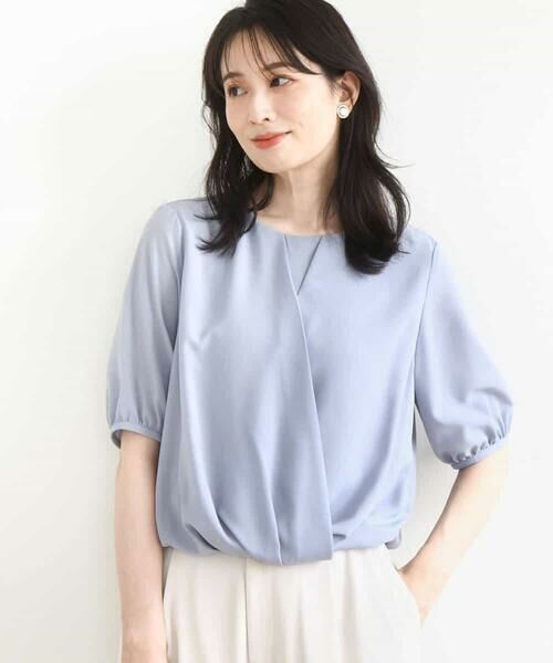 OFUON / オフオン シャツ・ブラウス | カシュクールデザインブラウス/接触冷感/速乾/洗える/WEB限定サイズあり | 詳細9