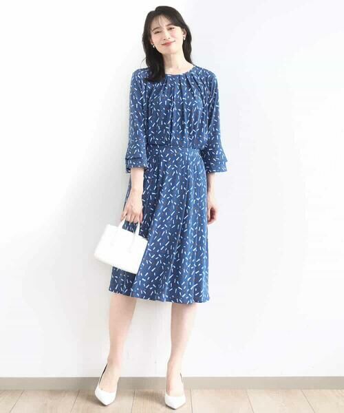 OFUON / オフオン シャツ・ブラウス | 総柄フレアースリーブブラウス/洗える/WEB限定サイズあり | 詳細11