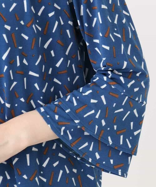 OFUON / オフオン シャツ・ブラウス | 総柄フレアースリーブブラウス/洗える/WEB限定サイズあり | 詳細17