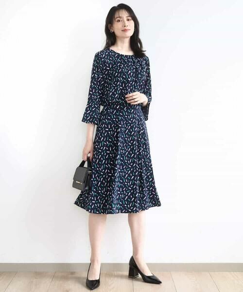 OFUON / オフオン シャツ・ブラウス | 総柄フレアースリーブブラウス/洗える/WEB限定サイズあり | 詳細5