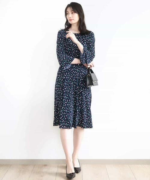 OFUON / オフオン シャツ・ブラウス | 総柄フレアースリーブブラウス/洗える/WEB限定サイズあり | 詳細7