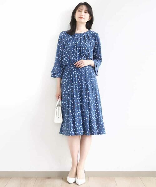 OFUON / オフオン シャツ・ブラウス | 総柄フレアースリーブブラウス/洗える/WEB限定サイズあり | 詳細9