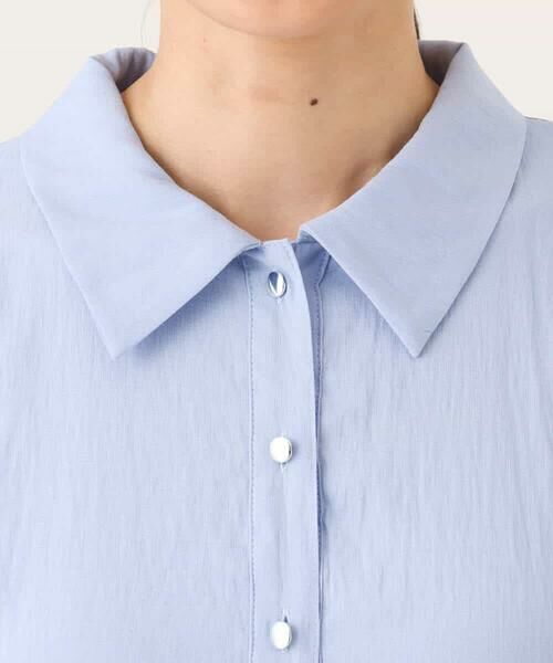 OFUON / オフオン ロング・マキシ丈ワンピース | 衿付きウエスト切り替えワンピース/洗える/WEB限定 | 詳細16