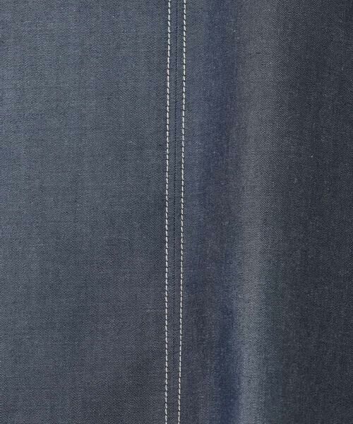 OFUON / オフオン ロング・マキシ丈ワンピース | 配色ステッチデニムライクワンピース/UVカット/洗える/WEB限定サイズあり | 詳細19