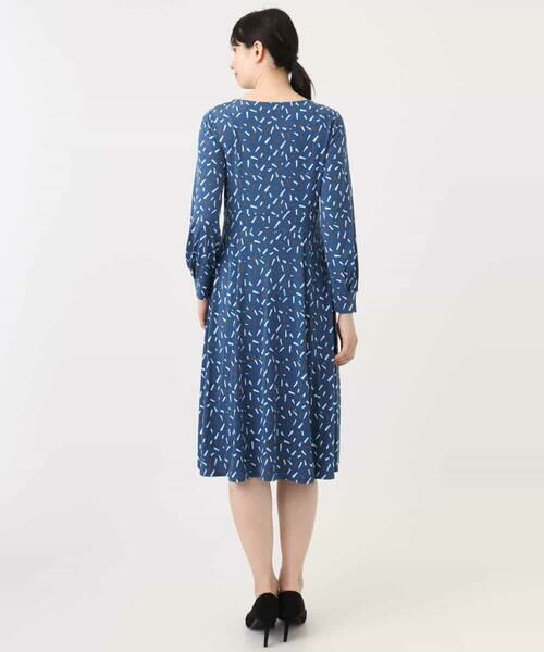 OFUON / オフオン ロング・マキシ丈ワンピース | 総柄ウエスト切り替えワンピース/洗える/WEB限定サイズあり | 詳細15