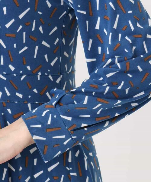 OFUON / オフオン ロング・マキシ丈ワンピース | 総柄ウエスト切り替えワンピース/洗える/WEB限定サイズあり | 詳細17