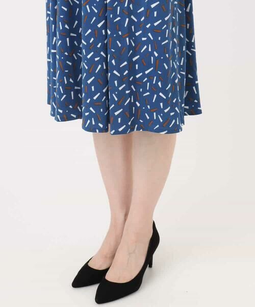 OFUON / オフオン ロング・マキシ丈ワンピース | 総柄ウエスト切り替えワンピース/洗える/WEB限定サイズあり | 詳細18