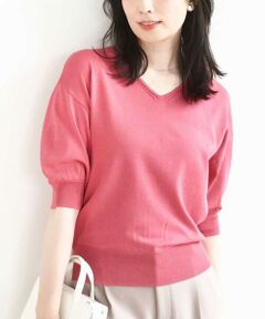 OFUON / オフオン ニット・セーター | ハイゲージVネックニット/UVカット/接触冷感/洗える/WEB限定サイズあり