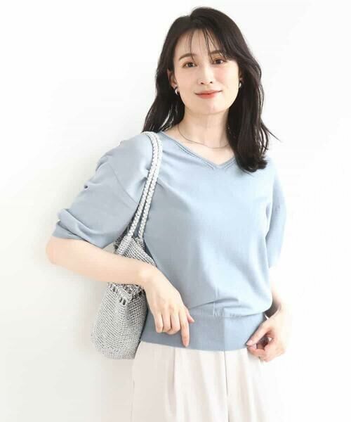 OFUON / オフオン ニット・セーター | ハイゲージVネックニット/UVカット/接触冷感/洗える/WEB限定サイズあり | 詳細13