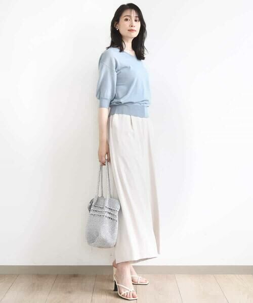 OFUON / オフオン ニット・セーター | ハイゲージVネックニット/UVカット/接触冷感/洗える/WEB限定サイズあり | 詳細16