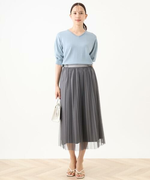 OFUON / オフオン ニット・セーター | ハイゲージVネックニット/UVカット/接触冷感/洗える/WEB限定サイズあり | 詳細19