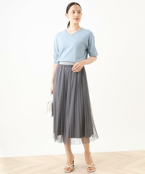 OFUON / オフオン ニット・セーター | ハイゲージVネックニット/UVカット/接触冷感/洗える/WEB限定サイズあり | 詳細20