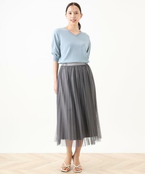 OFUON / オフオン ニット・セーター | ハイゲージVネックニット/UVカット/接触冷感/洗える/WEB限定サイズあり | 詳細21