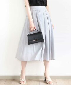 OFUON / オフオン ロング・マキシ丈スカート | ドットジャガードフレアースカート/UVカット/洗える