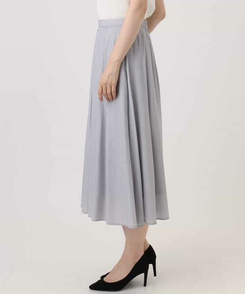 OFUON / オフオン ロング・マキシ丈スカート | ドットジャガードフレアースカート/UVカット/洗える | 詳細14