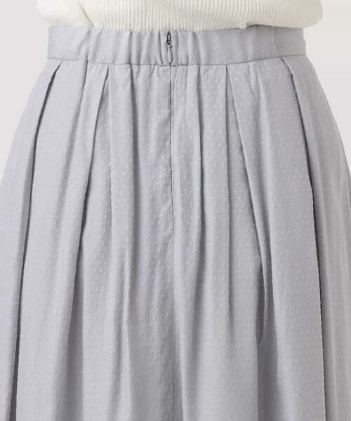 OFUON / オフオン ロング・マキシ丈スカート | ドットジャガードフレアースカート/UVカット/洗える | 詳細17