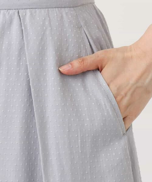OFUON / オフオン ロング・マキシ丈スカート | ドットジャガードフレアースカート/UVカット/洗える | 詳細19
