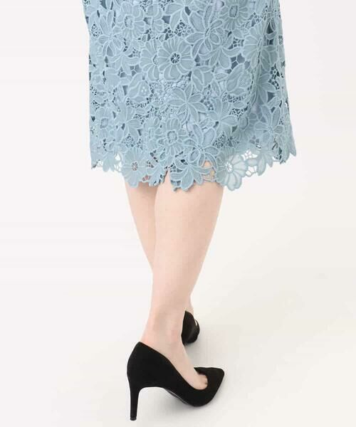 OFUON / オフオン ロング・マキシ丈スカート | フラワーレースタイトスカート/洗える | 詳細17