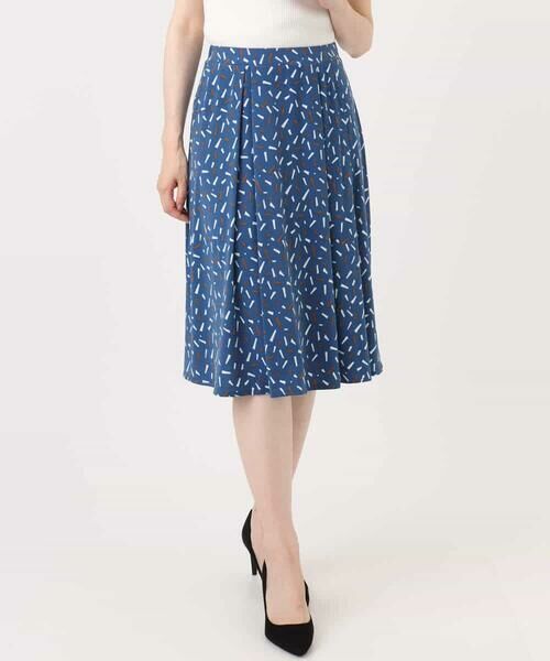 OFUON / オフオン ミニ・ひざ丈スカート | 総柄フレアースカート/洗える/WEB限定サイズあり | 詳細11