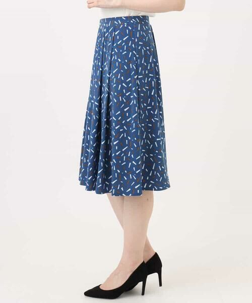 OFUON / オフオン ミニ・ひざ丈スカート | 総柄フレアースカート/洗える/WEB限定サイズあり | 詳細12