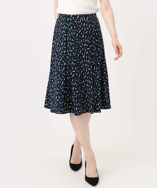 OFUON / オフオン ミニ・ひざ丈スカート | 総柄フレアースカート/洗える/WEB限定サイズあり | 詳細17