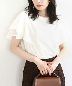 OFUON / オフオン カットソー | ティアードフリルスリーブカットソー/UVカット/接触冷感/洗える/WEB限定サイズあり