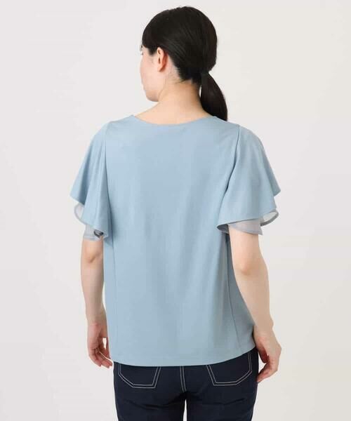 OFUON / オフオン カットソー | ティアードフリルスリーブカットソー/UVカット/接触冷感/洗える/WEB限定サイズあり | 詳細15