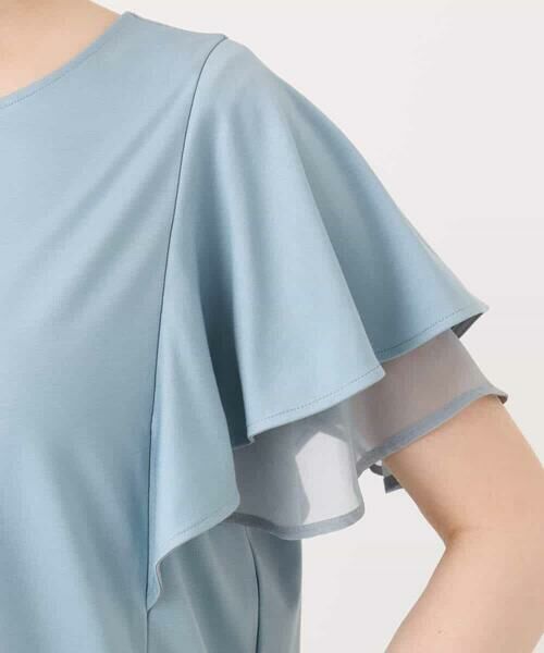 OFUON / オフオン カットソー | ティアードフリルスリーブカットソー/UVカット/接触冷感/洗える/WEB限定サイズあり | 詳細17