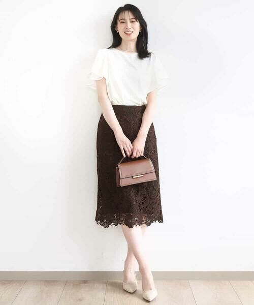 OFUON / オフオン カットソー | ティアードフリルスリーブカットソー/UVカット/接触冷感/洗える/WEB限定サイズあり | 詳細6