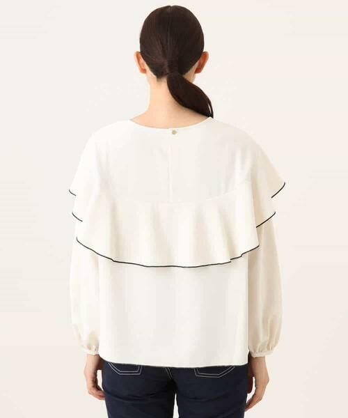 OFUON / オフオン シャツ・ブラウス | 配色メロー フレアーデザインブラウス/洗える/WEB限定サイズあり | 詳細17