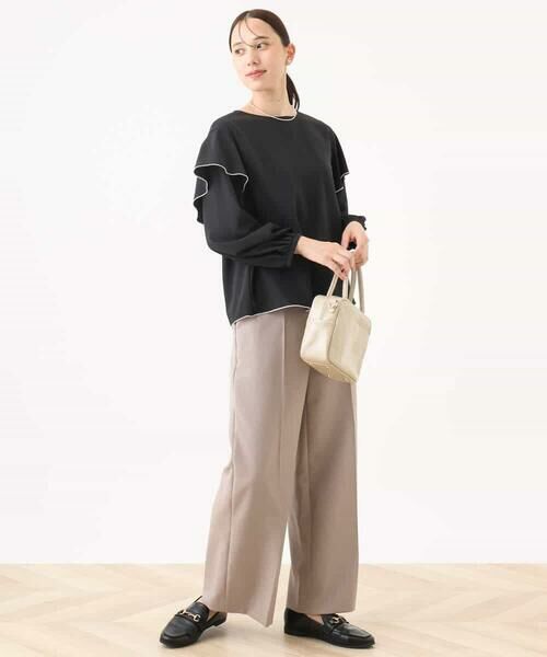 OFUON / オフオン シャツ・ブラウス | 配色メロー フレアーデザインブラウス/洗える/WEB限定サイズあり | 詳細4