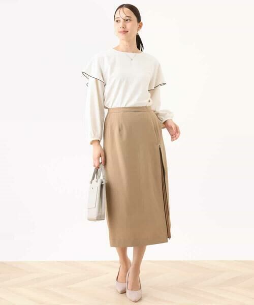 OFUON / オフオン シャツ・ブラウス | 配色メロー フレアーデザインブラウス/洗える/WEB限定サイズあり | 詳細6