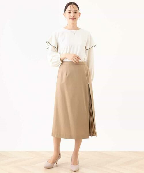 OFUON / オフオン シャツ・ブラウス | 配色メロー フレアーデザインブラウス/洗える/WEB限定サイズあり | 詳細8