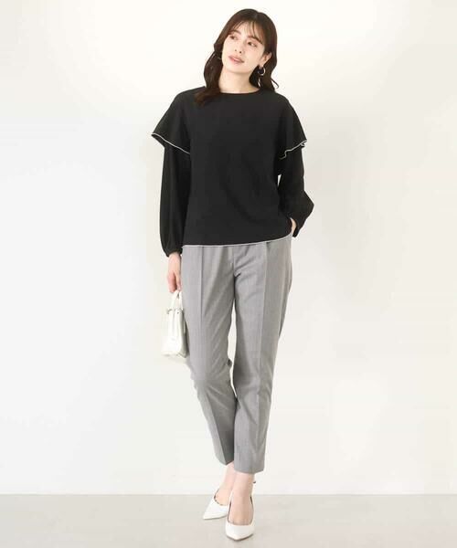 OFUON / オフオン シャツ・ブラウス | 配色メロー フレアーデザインブラウス/洗える/WEB限定サイズあり | 詳細9