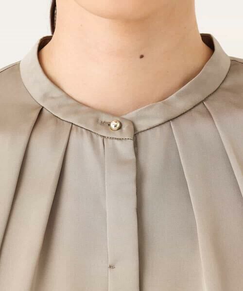 OFUON / オフオン シャツ・ブラウス | リボン付きバンドカラーブラウス/洗える/WEB限定サイズあり | 詳細20