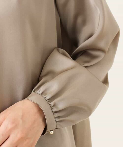 OFUON / オフオン シャツ・ブラウス | リボン付きバンドカラーブラウス/洗える/WEB限定サイズあり | 詳細22