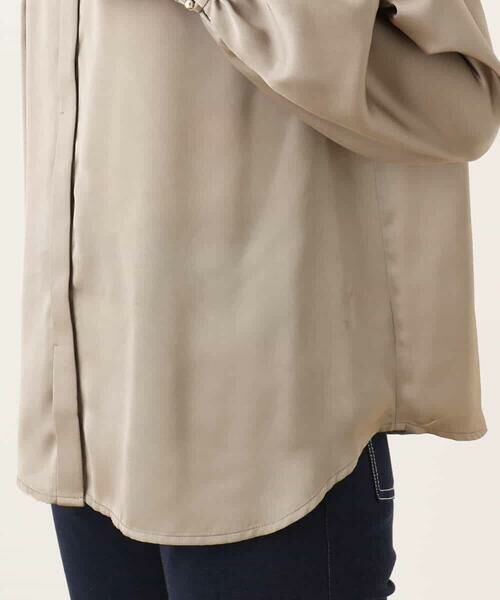 OFUON / オフオン シャツ・ブラウス | リボン付きバンドカラーブラウス/洗える/WEB限定サイズあり | 詳細23