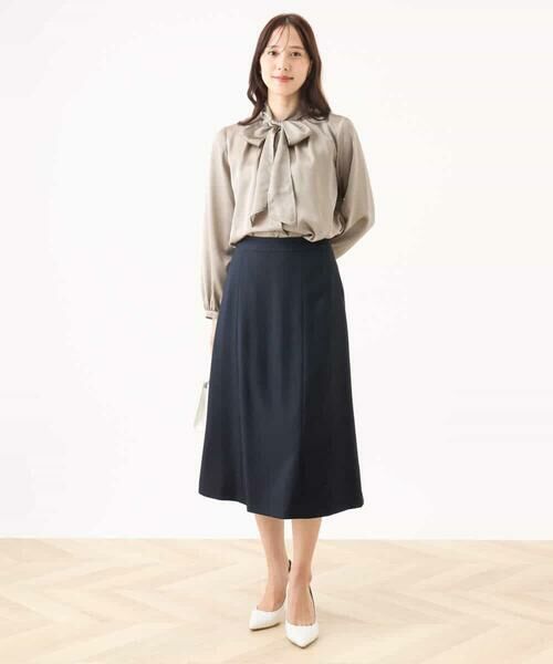 OFUON / オフオン シャツ・ブラウス | リボン付きバンドカラーブラウス/洗える/WEB限定サイズあり | 詳細8