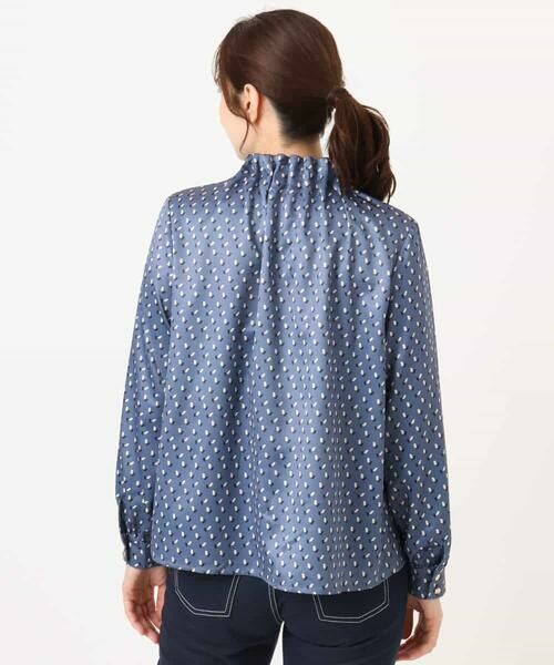 OFUON / オフオン シャツ・ブラウス | 幾何柄スタンドネックブラウス/洗える/WEB限定サイズあり | 詳細26