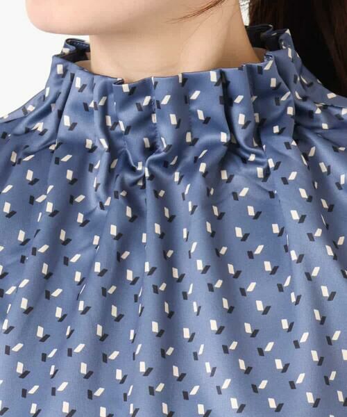 OFUON / オフオン シャツ・ブラウス | 幾何柄スタンドネックブラウス/洗える/WEB限定サイズあり | 詳細27