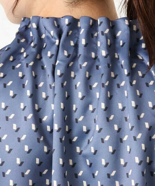 OFUON / オフオン シャツ・ブラウス | 幾何柄スタンドネックブラウス/洗える/WEB限定サイズあり | 詳細28