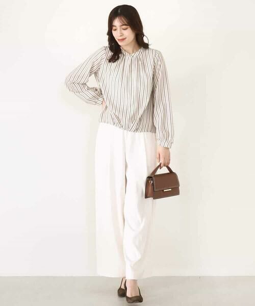 OFUON / オフオン シャツ・ブラウス | フロントタックデザインブラウス/洗える/WEB限定 | 詳細22