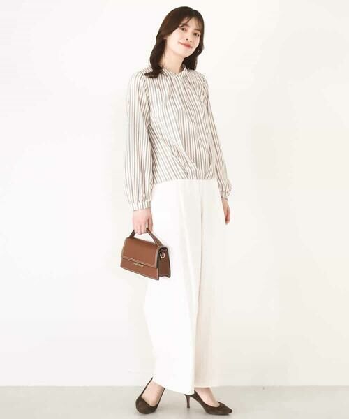 OFUON / オフオン シャツ・ブラウス | フロントタックデザインブラウス/洗える/WEB限定 | 詳細23