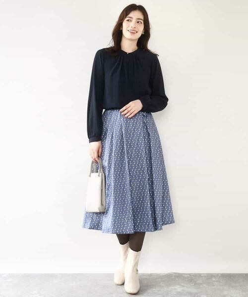 OFUON / オフオン シャツ・ブラウス | フロントタックデザインブラウス/洗える/WEB限定 | 詳細25