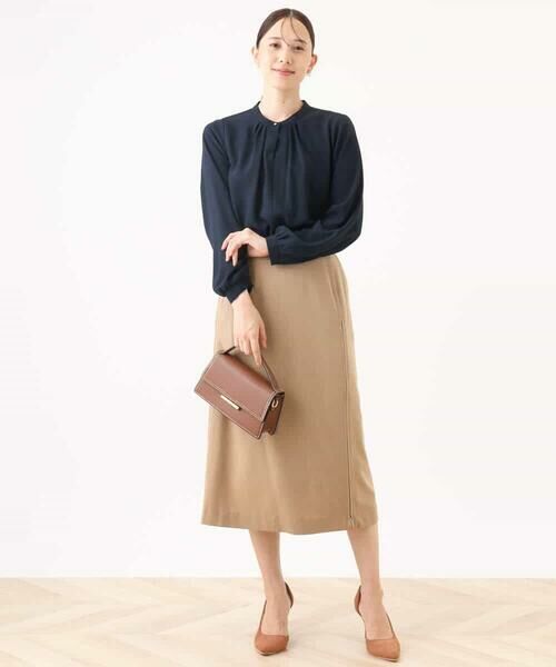 OFUON / オフオン シャツ・ブラウス | フロントタックデザインブラウス/洗える/WEB限定 | 詳細6