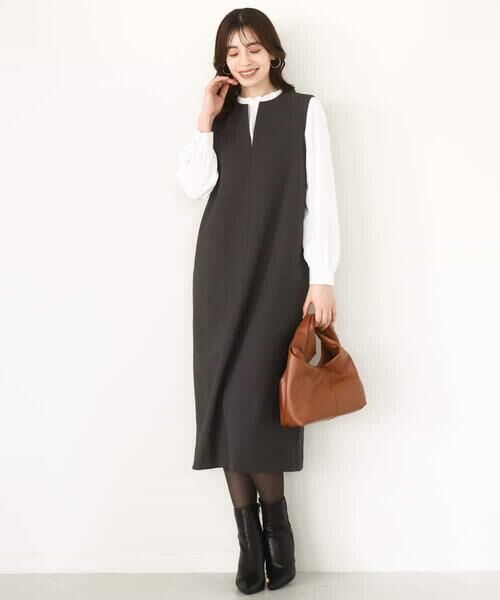 OFUON / オフオン シャツ・ブラウス | シャーリングネックデザインブラウス/洗える/WEB限定サイズあり | 詳細11